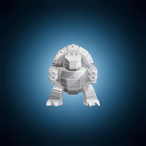 3D Blastoise LEGO Figure 3D Print Model model