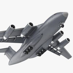 Large Military Transport Aircraft Rigged model