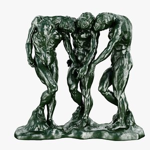 obj statues shades rodin