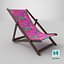 3D Deckchair 01 n model