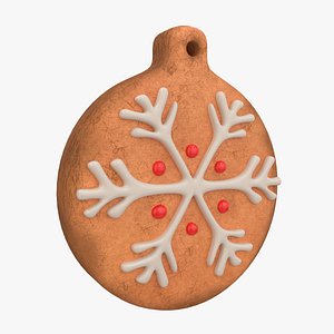 Gingerbread snowflake