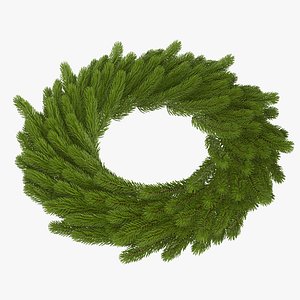 3D model wreath christmas