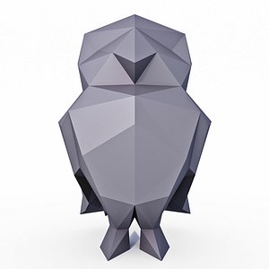 Little Owl Low Poly