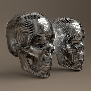 disco skull 3D model