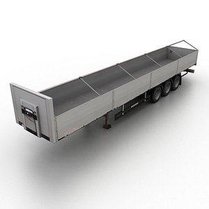 3d model platform semitrailer