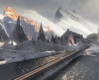 DETAILED VERSION _ MOUNTAIN ROAD SNOW LAKE REALISM VER_2