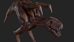 Monster PBR Low-poly 3D model