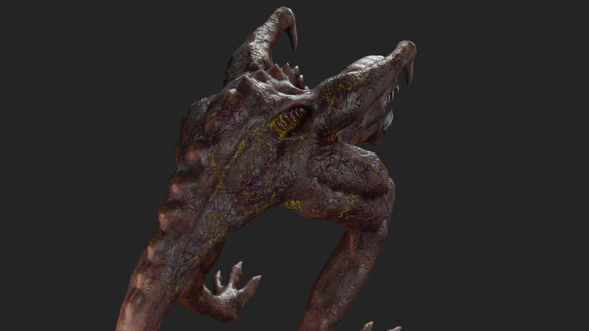 Monster PBR Low-poly 3D model - TurboSquid 2105289