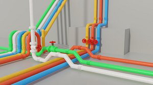 modular pipe 3D model