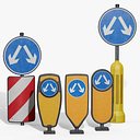 Пакет дорожных столбиков Island Pack