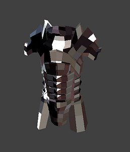 lowpoly medieval armor