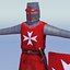 knight games rigged character 3d model