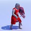 knight games rigged character 3d model