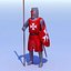 knight games rigged character 3d model