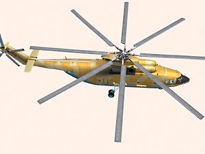 helicopter mi-26 t2 3D model