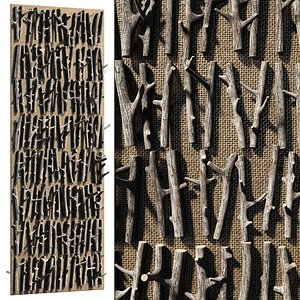 3D Branch decor n90f model