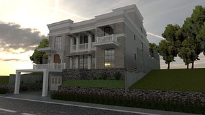 White Modern House 1