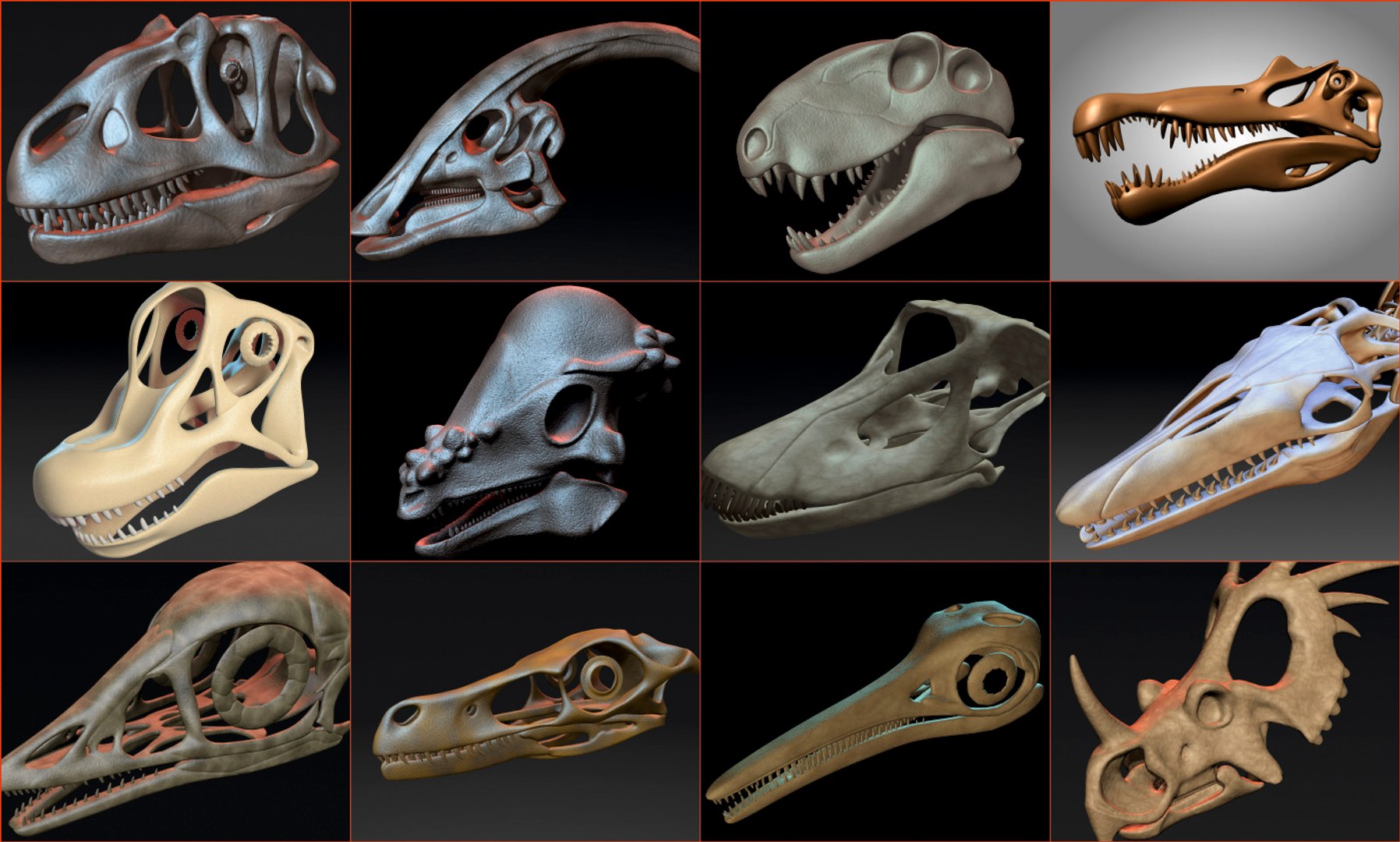 頭蓋骨恐竜3Dモデル - TurboSquid 1229659
