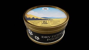 Dry Dog Food - PBR Realistic - High Poly 3D Model