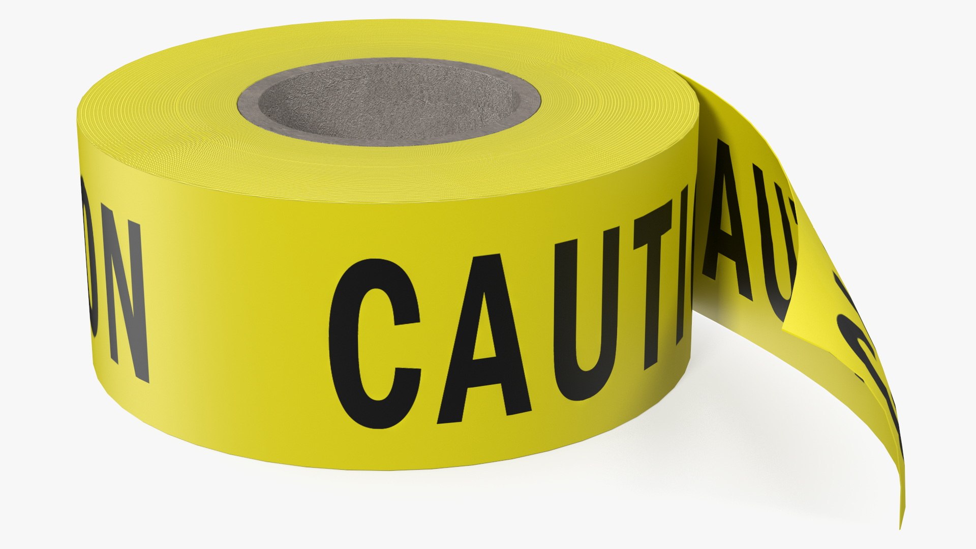 Yellow Caution Tape Roll 3D Model - TurboSquid 2202499