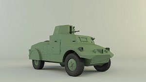 3D Morris 2 military Vehicle model