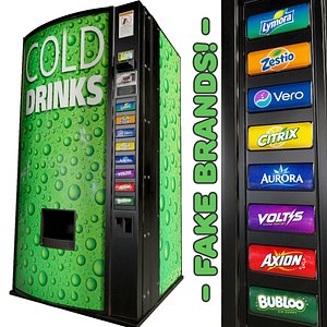 3D model Soda Vending Machine Unbranded