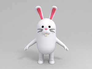 3D rabbit character cartoon