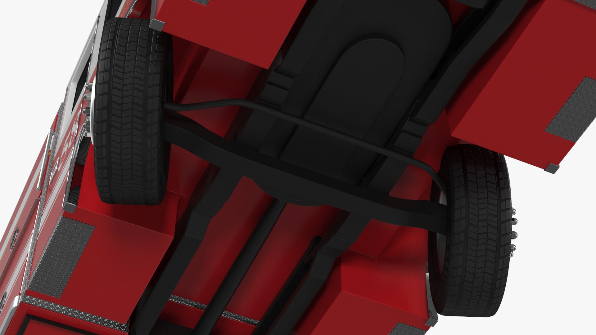 Rear Mount Ladder Fire Truck Rigged model - TurboSquid 2132457