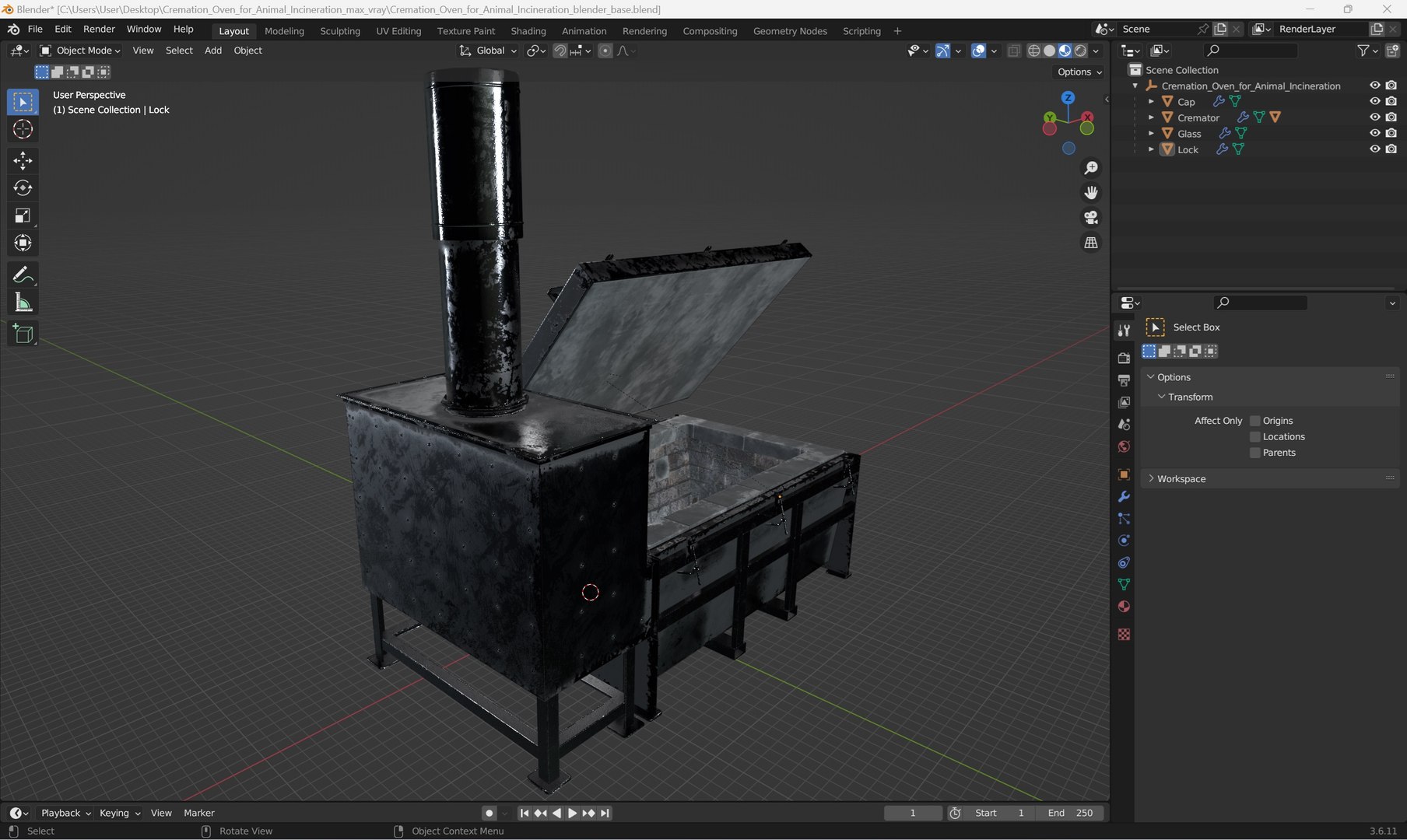 Cremation Oven for Animal Incineration model https://p.turbosquid.com/ts-thumb/aX/15dPb2/oz/cremation_oven_for_animal_incineration_1001/jpg/1754994895/1920x1080/fit_q87/8264b7f8ca5de06184d4ebb892e677505919da9c/cremation_oven_for_animal_incineration_1001.jpg