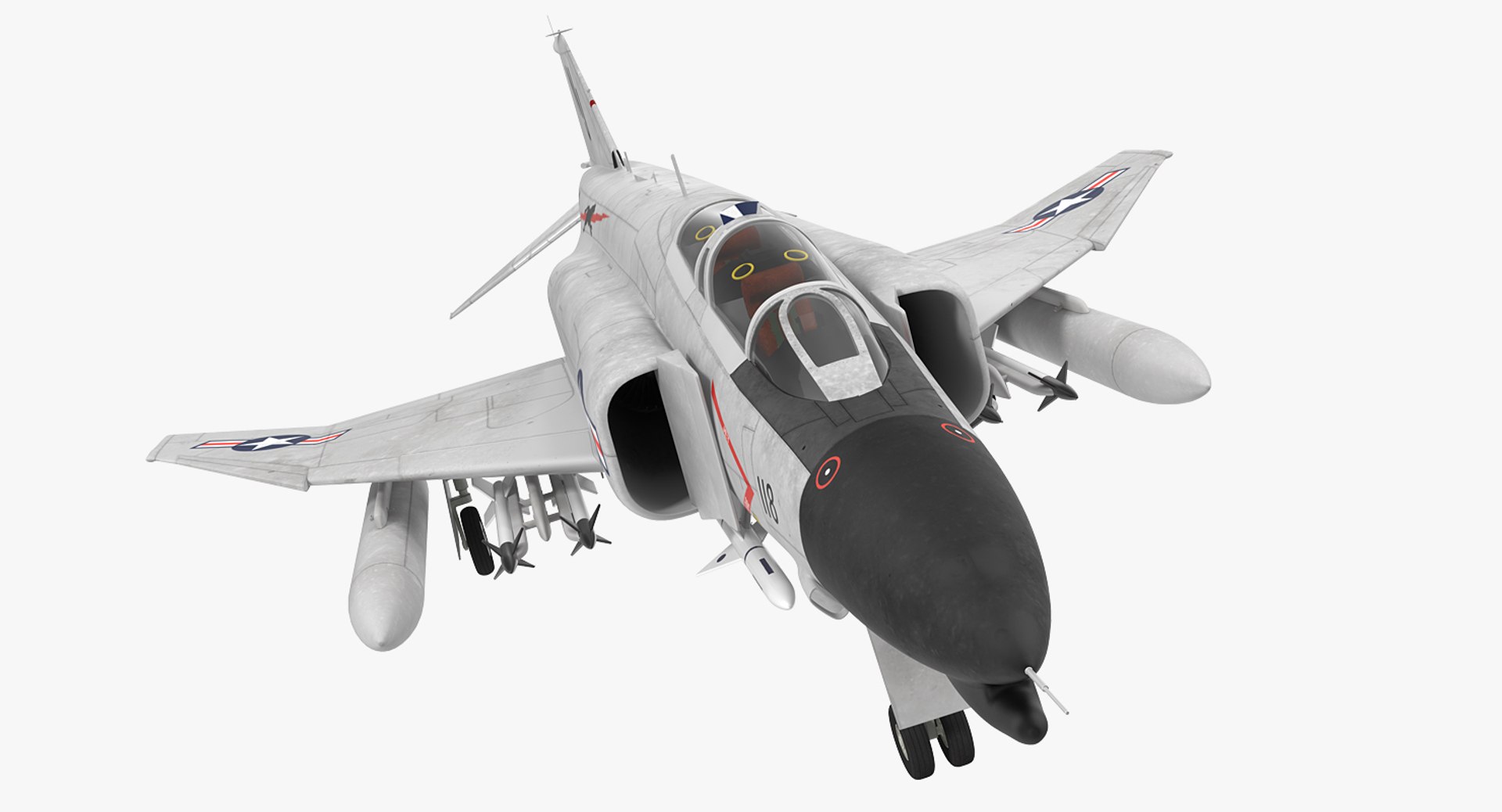 F-4 Phantom II US Navy 3D model preview