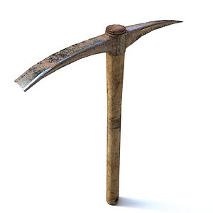 3D pick pickaxe axe model
