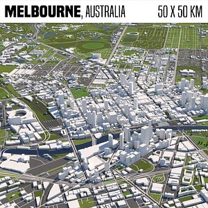 3D buildings houses maps model