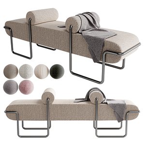 3D model Ardent Bench by Kelly Wearstler 6 Materials