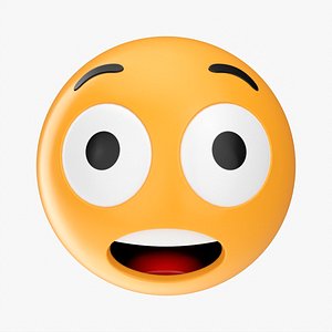 Emoji 029 Fearful with big eyes 3D