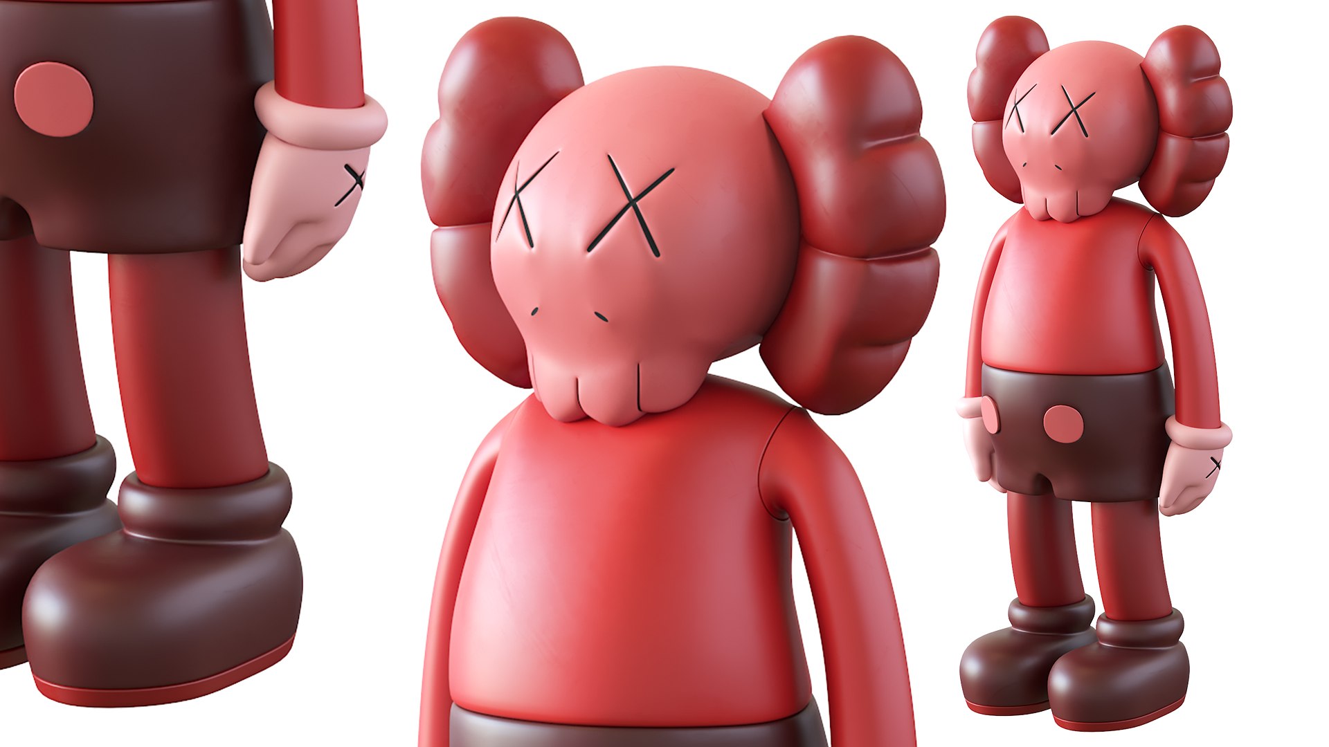 3D Kaws Red Blush Companion 20162013 - TurboSquid 1888531