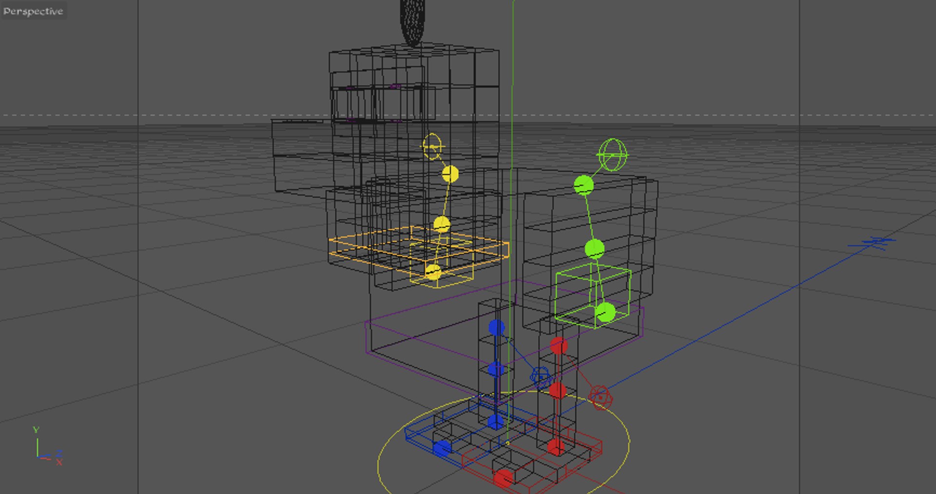 Rig Minecraft Chicken 3d C4d
