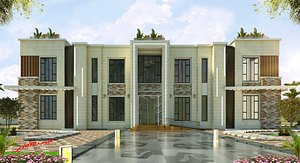 3D villa  modern design model