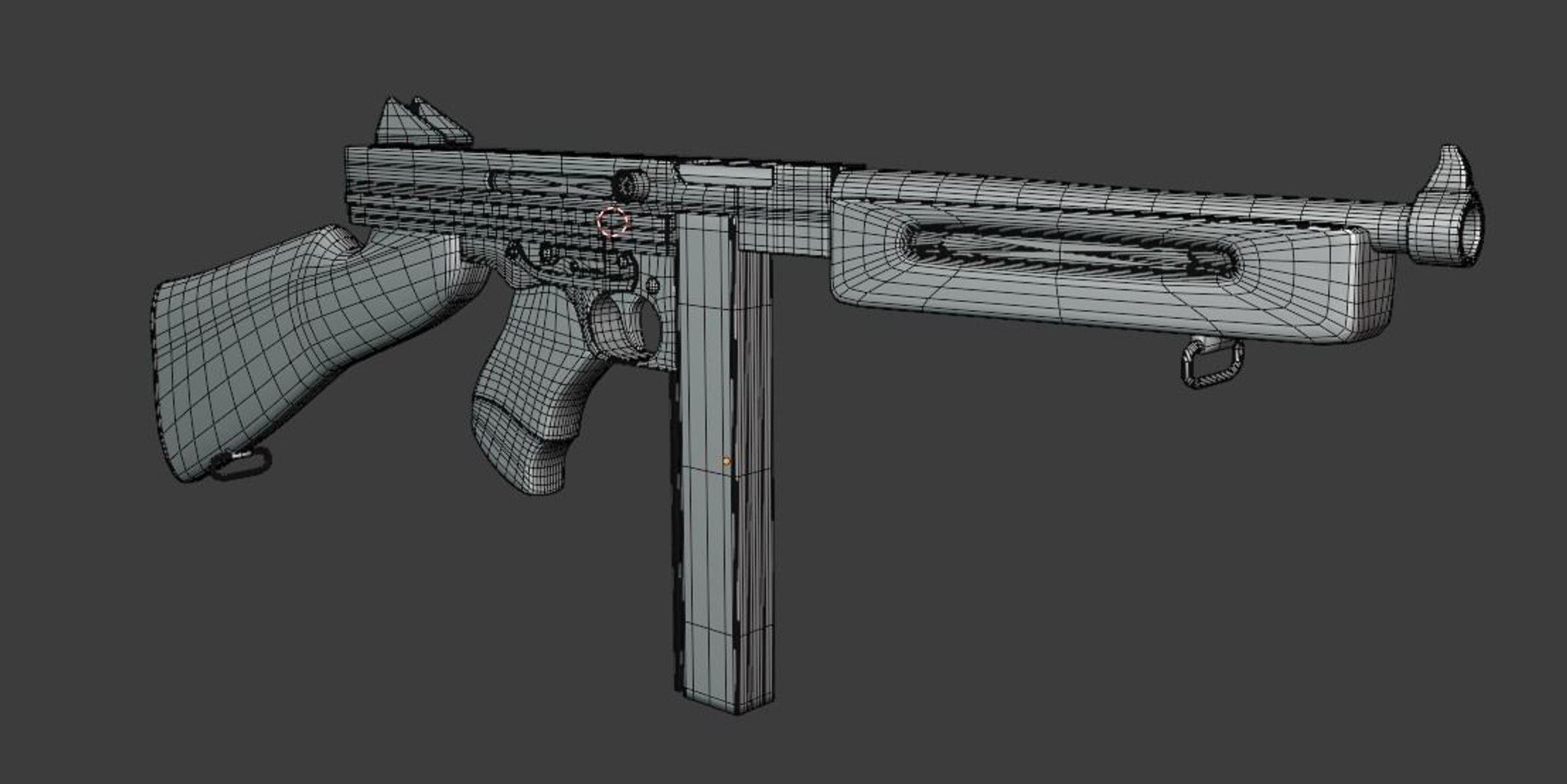 3D thompson gun ww2 weapon - TurboSquid 1624469