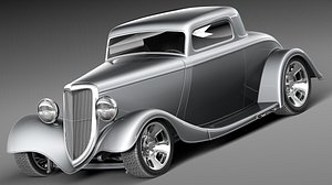 Ford 1934 Full Fender Coupe Street Rod