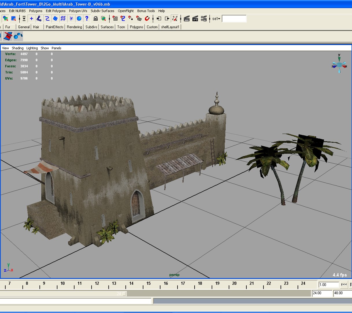 Islamic Tower 3d Max