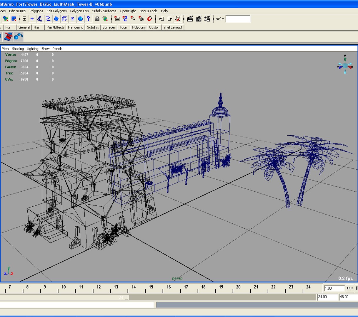 Islamic Tower 3d Max