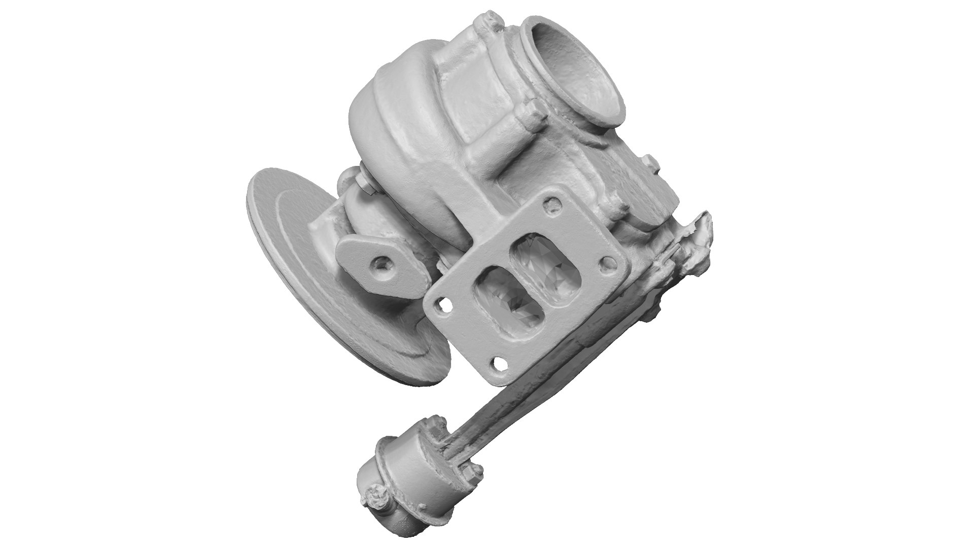 Rusty Turbocharger Raw Scanned 3D Model - TurboSquid 1805224