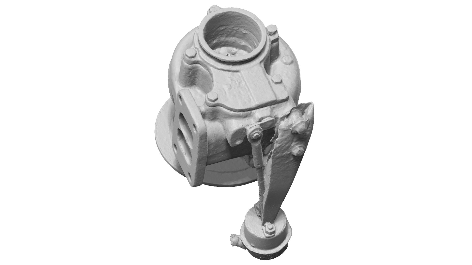 Rusty Turbocharger Raw Scanned 3D Model - TurboSquid 1805224