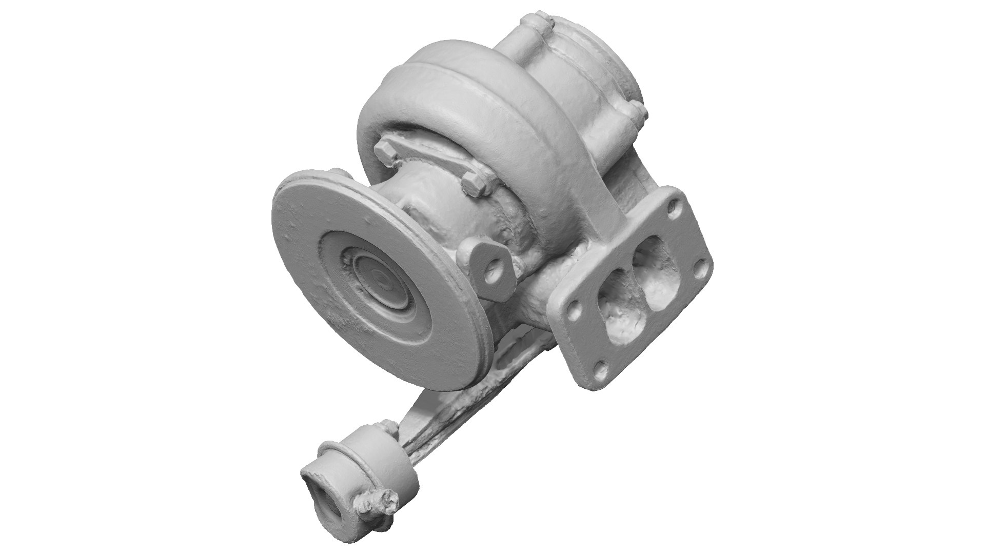 Rusty Turbocharger Raw Scanned 3D Model - TurboSquid 1805224