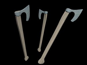 3d axe battle model