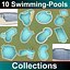 10 swimmingpools 3d max