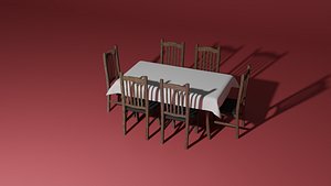 Dinner table and chairs