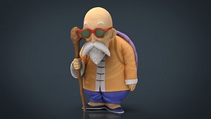 3D muten roshi model
