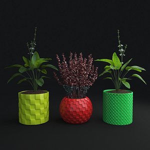 Printed STL File for Unique Pot and Vase Design 3D model