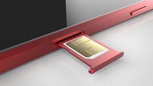 3D smart phone sim model